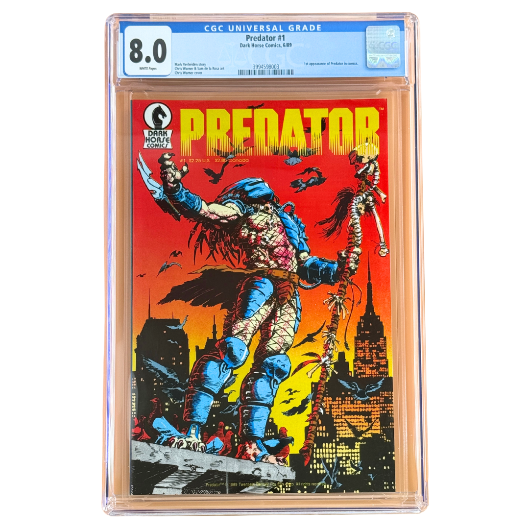 Predator #1 β 1st Appearance of Predator in Comics β CGC 8.0 β 1989 (Dark Horse Comics)
