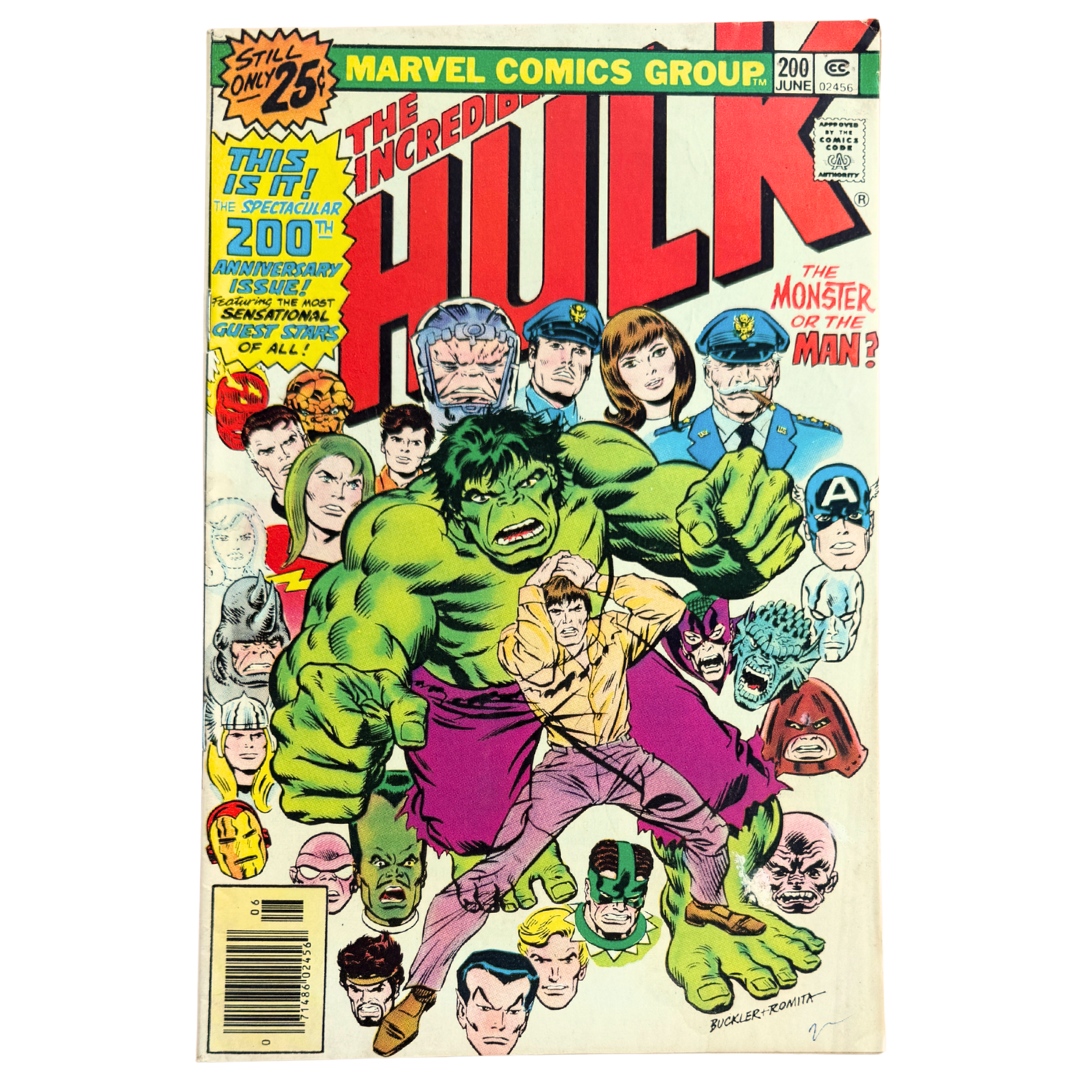 The Incredible Hulk #200 – Anniversary Issue / Classic 1970s Marvel Key – FN/VF – 1976 (Marvel Comics)