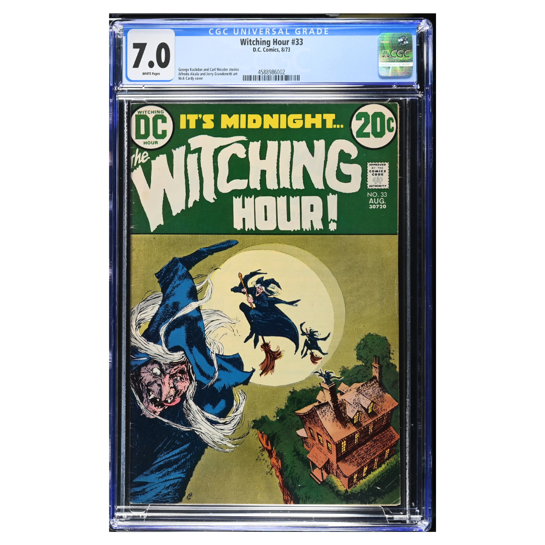 The Witching Hour #33 โ Nick Cardy Cover / White Pages โ CGC 7.0 โ 1973 (DC Comics)