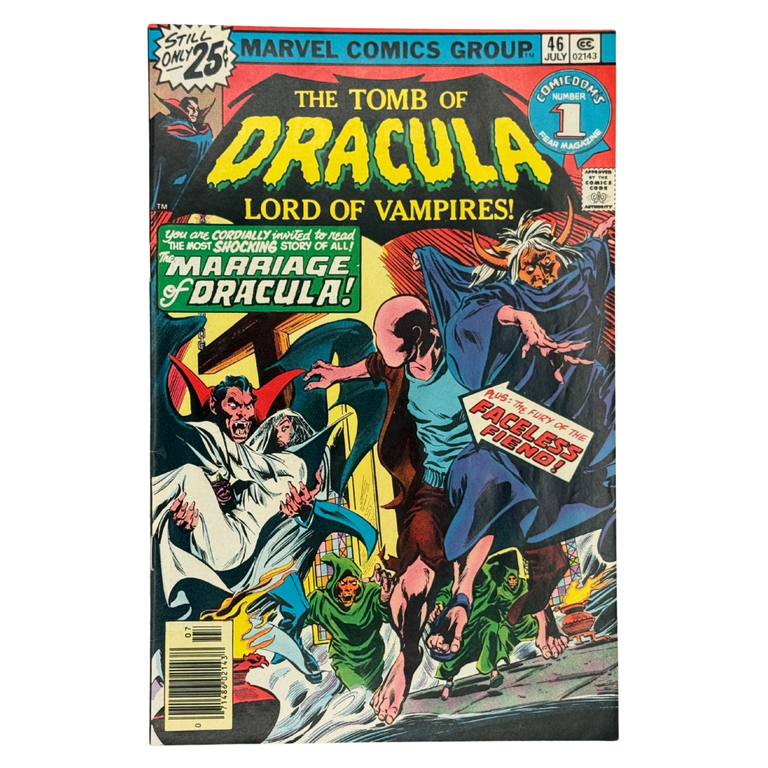 Tomb of Dracula (1972 1st Series) #46 β FN- (5.0-6.0) β "Let Us Be Wed in Unholy Matrimony" β (1976 Marvel Comics) β Vampire Horror Classic!