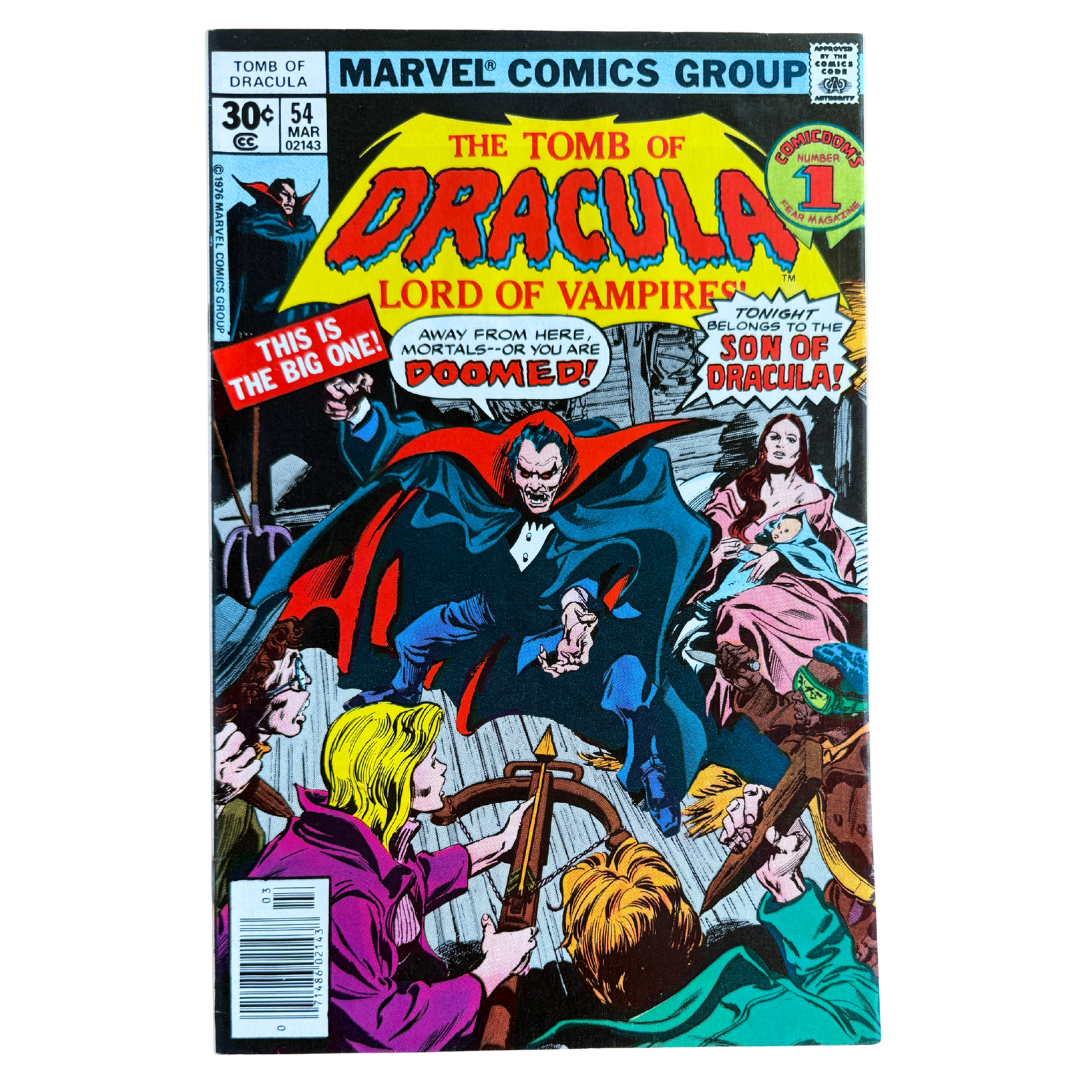 Tomb of Dracula #54 – 1st Cameo of Janus Tepes / Son of Dracula Key – FN/VF – 1977 (Marvel Comics)