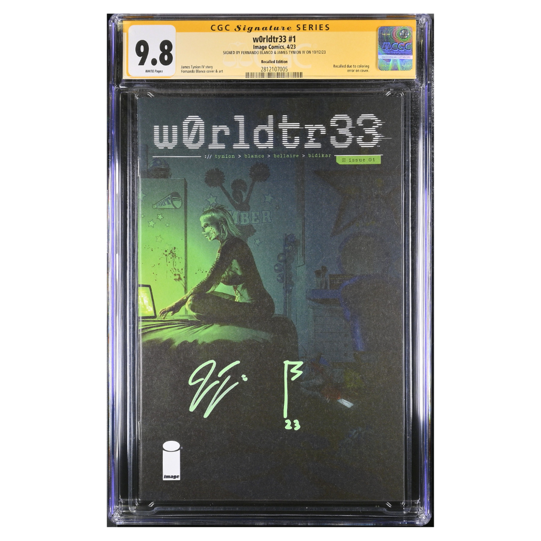 W0rldtr33 #1 β Recalled Error Edition β Dual Signature β CGC SS 9.8 β 2023 (Image Comics)