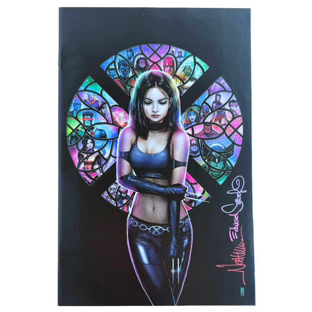 Wolverine #40 β Signed by Nathan Szerdy (Multicolor Signature) / Virgin Variant β NM β 2023 (Marvel Comics)