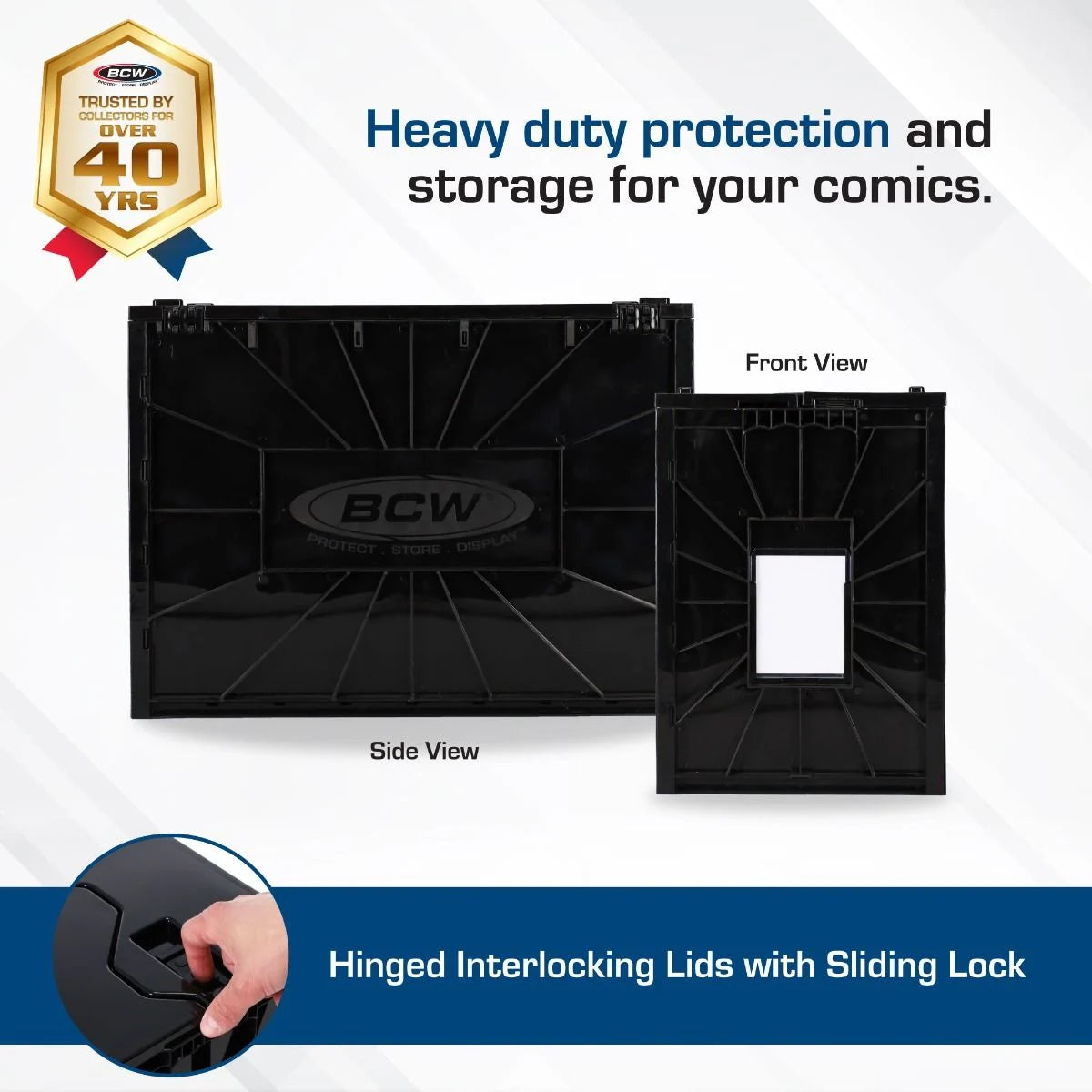 Graded Comic Book Bin - Black - BCW