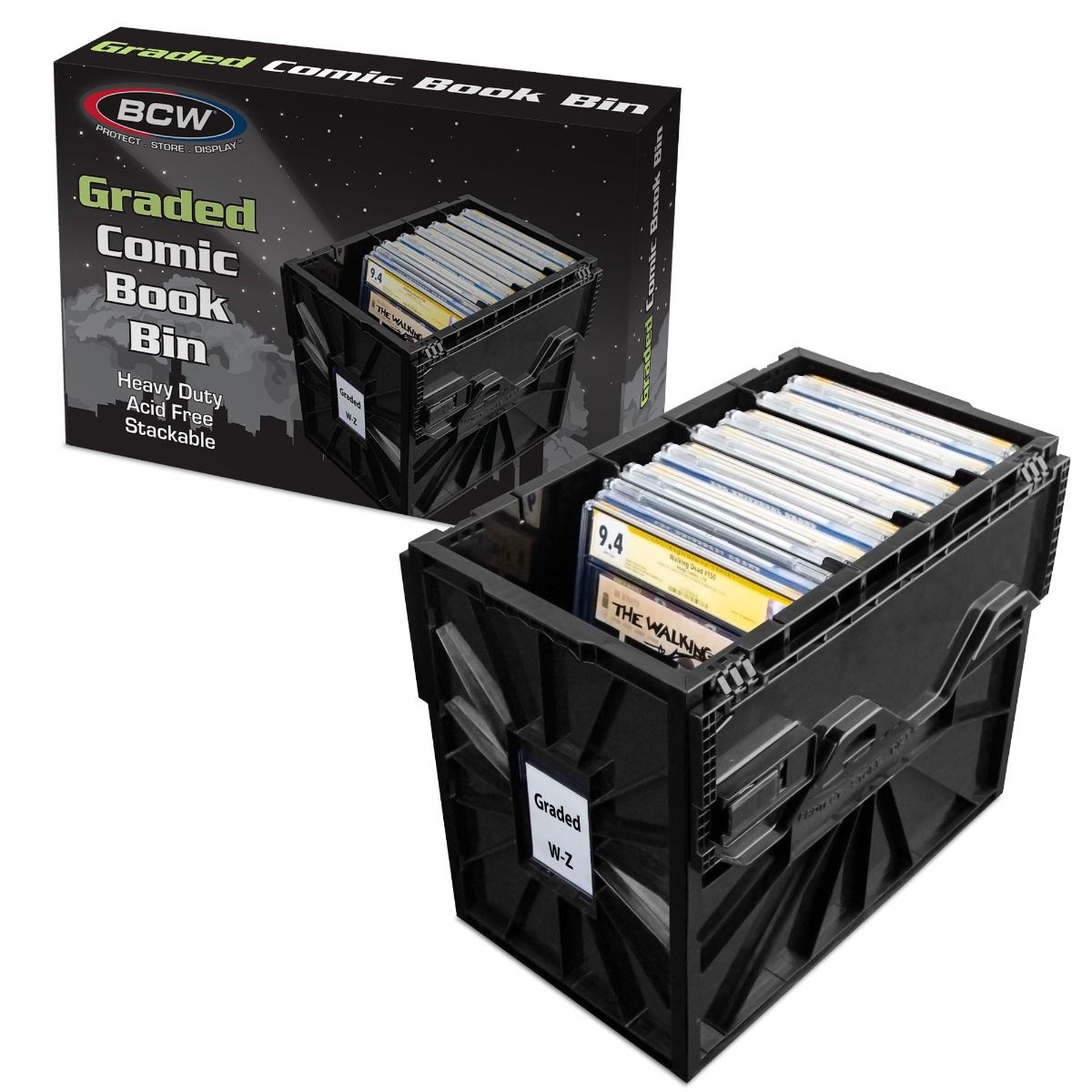 Graded Comic Book Bin - Black - BCW