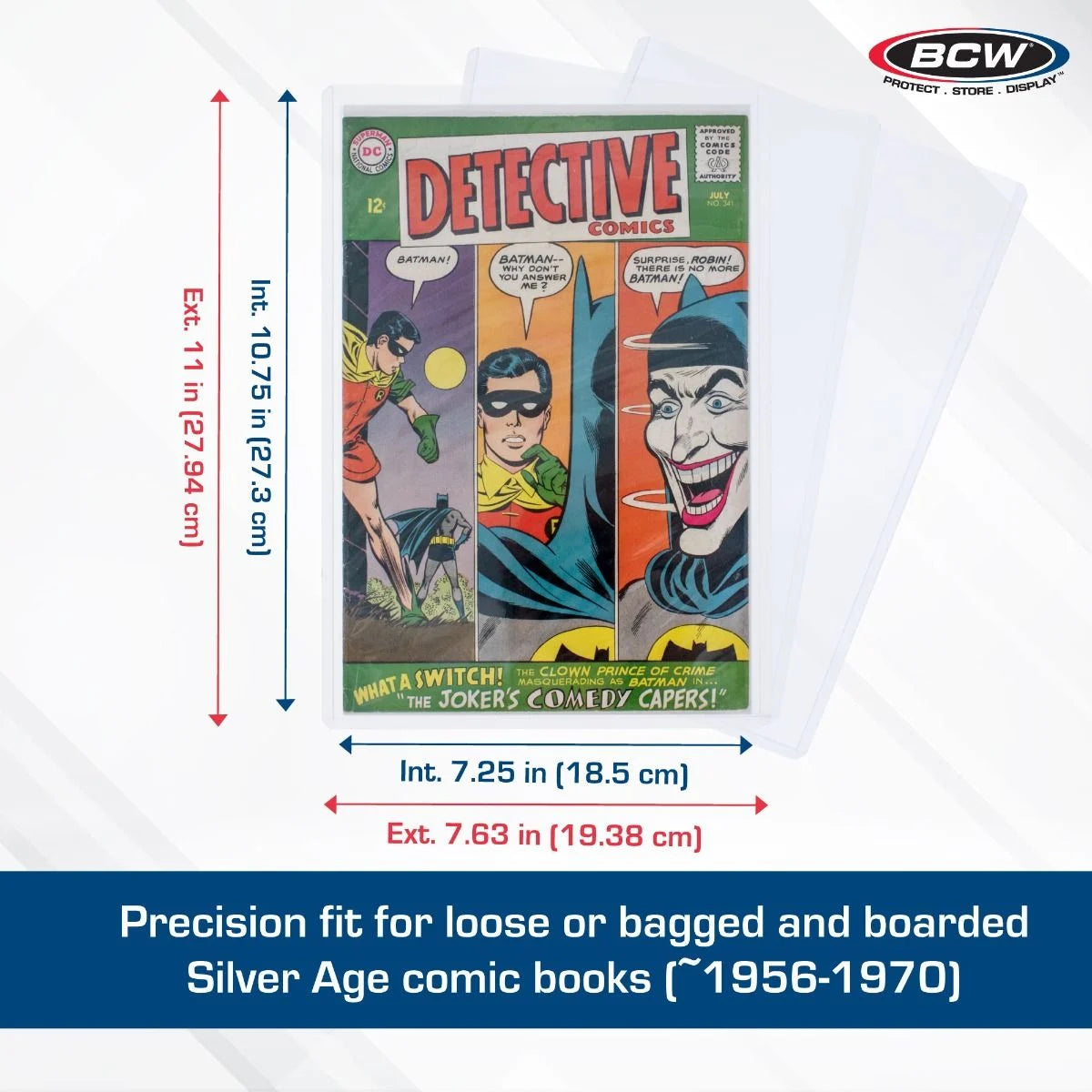 Silver Comic Topload Holder - BCW
