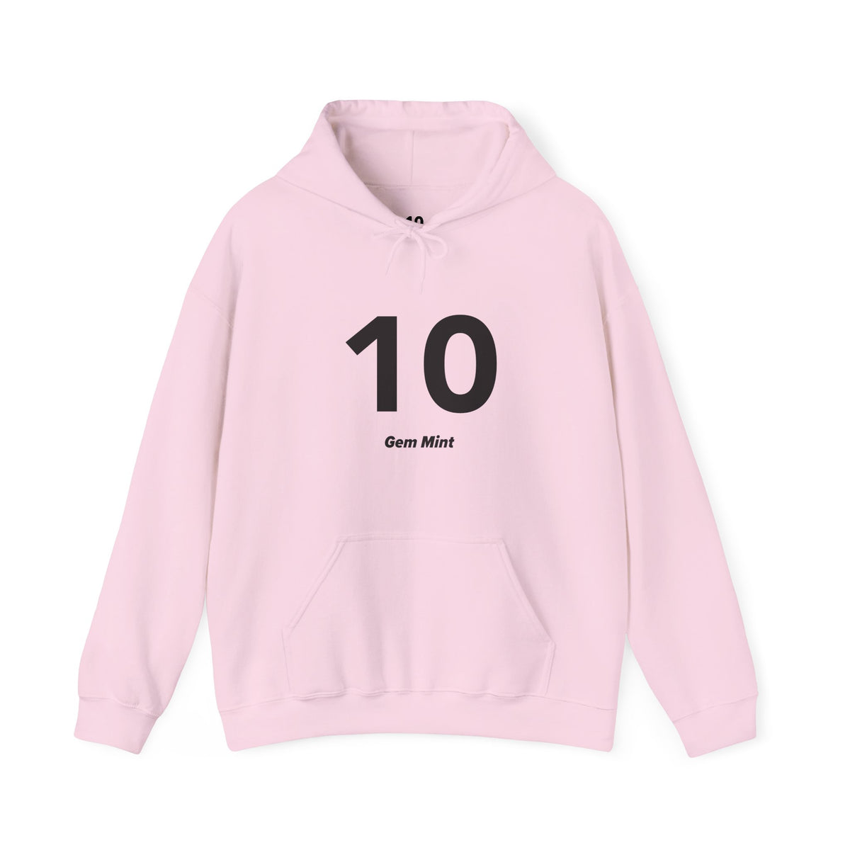 10 Gem Mint - Unisex Hoodie - Full Chest - Black Text