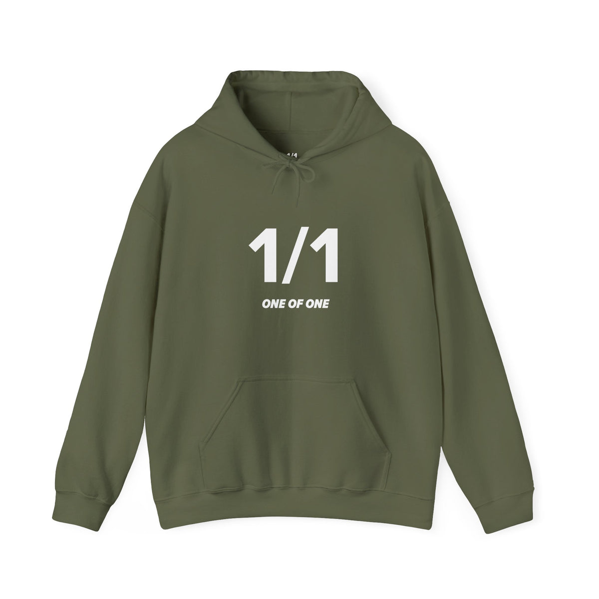 1/1 One of One - Unisex Hoodie - Full Chest - White Text