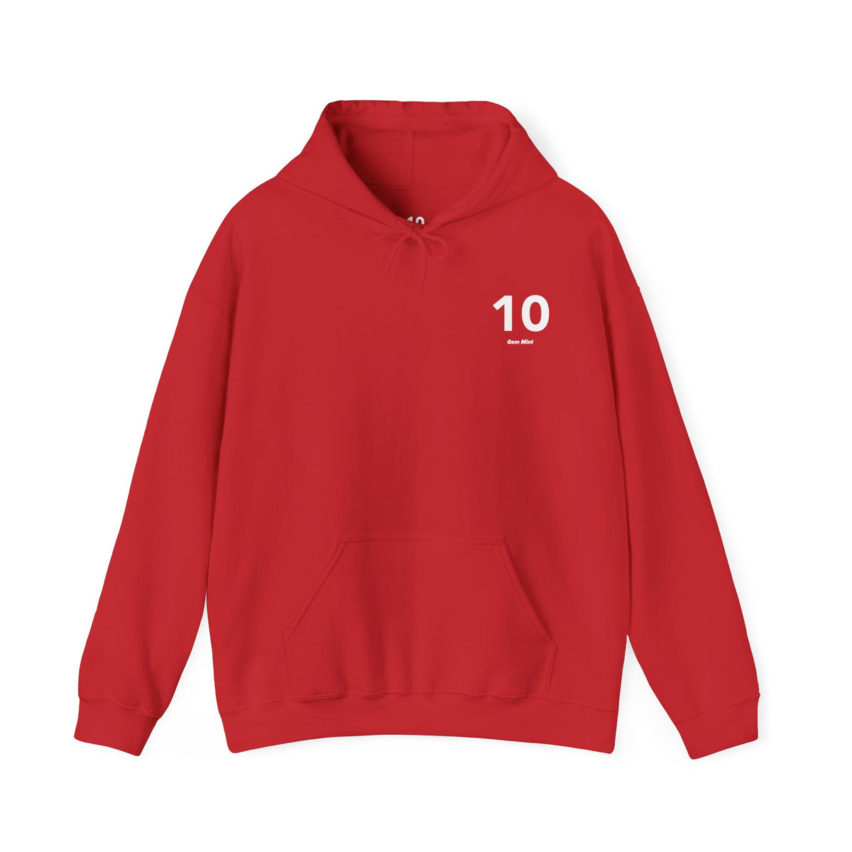 10 Gem Mint - Unisex Hoodie - Left Chest - White Text