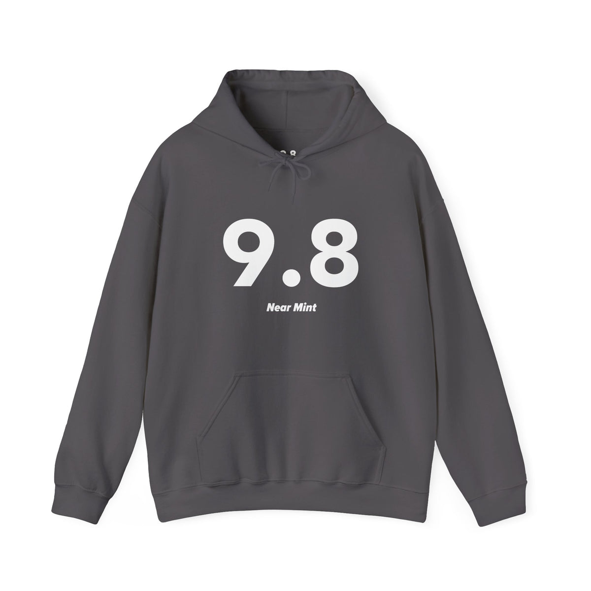 9.8 Near Mint - Unisex Hoodie - Full Chest - White Text