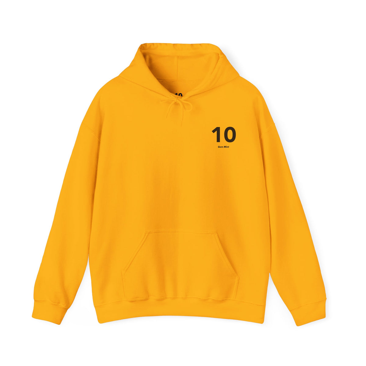10 Gem Mint - Unisex Hoodie - Left Chest - Black Text