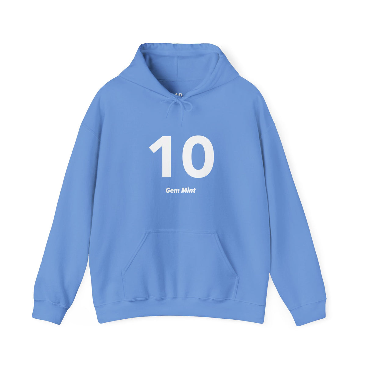 10 Gem Mint - Unisex Hoodie - Full Chest - White Text