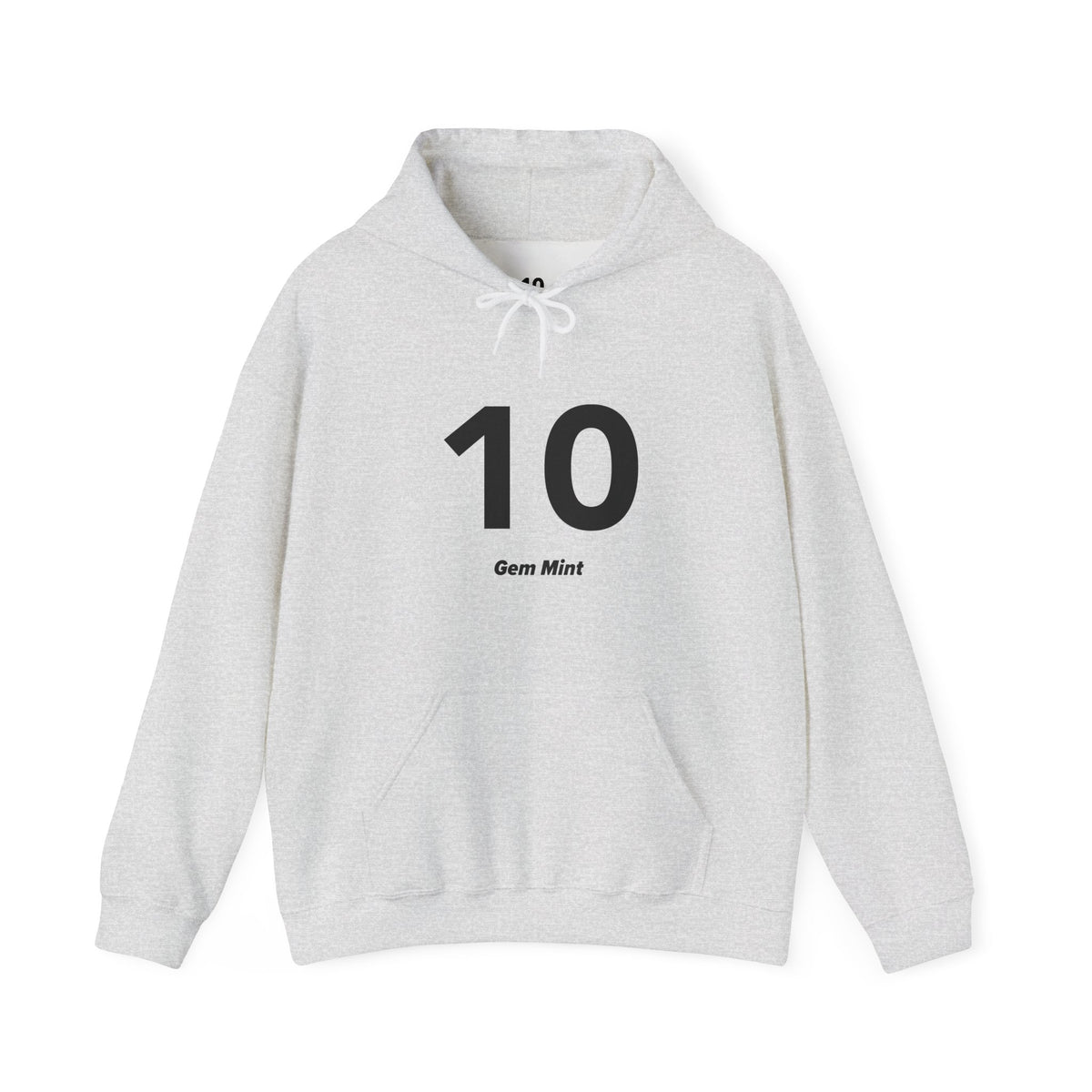 10 Gem Mint - Unisex Hoodie - Full Chest - Black Text