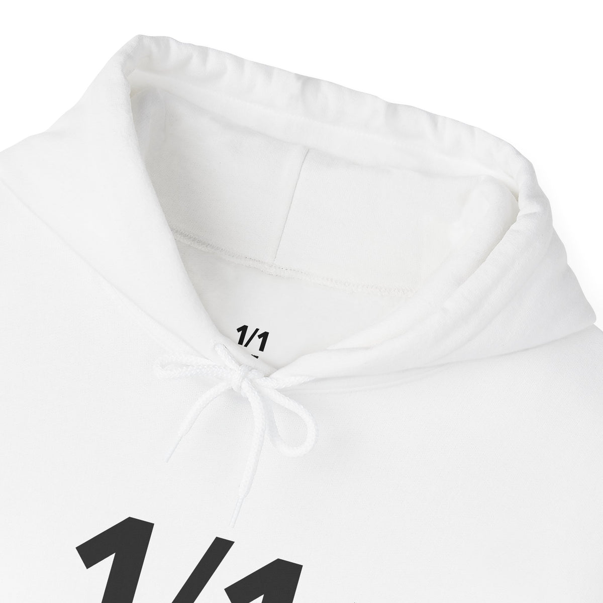 1/1 One of One - Unisex Hoodie - Full Chest - Black Text
