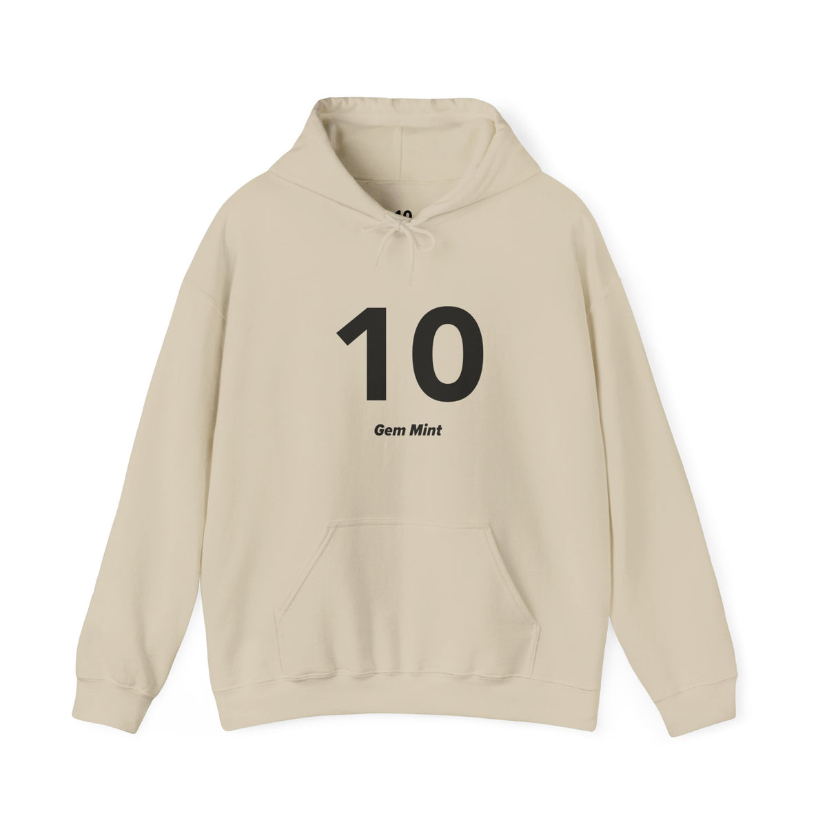 10 Gem Mint - Unisex Hoodie - Full Chest - Black Text