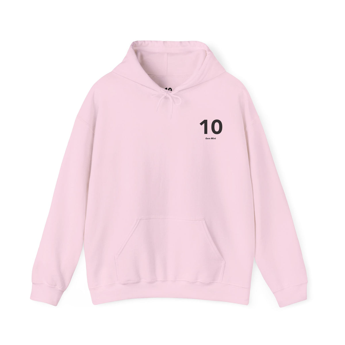 10 Gem Mint - Unisex Hoodie - Left Chest - Black Text
