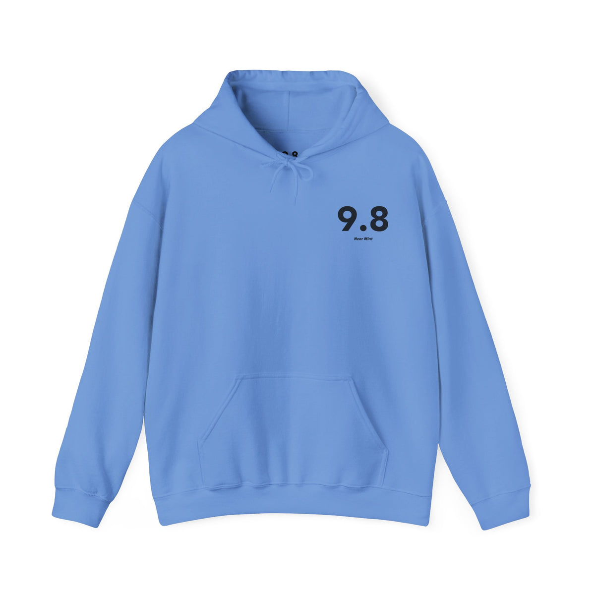 9.8 Near Mint - Unisex Hoodie - Left Chest - Black Text
