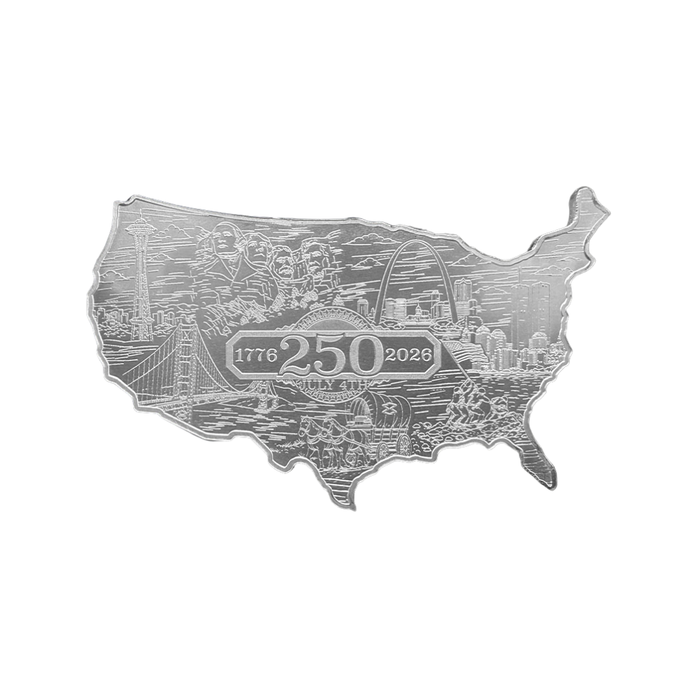 5 oz USA 250th Anniversary Silver Bar – Brand New