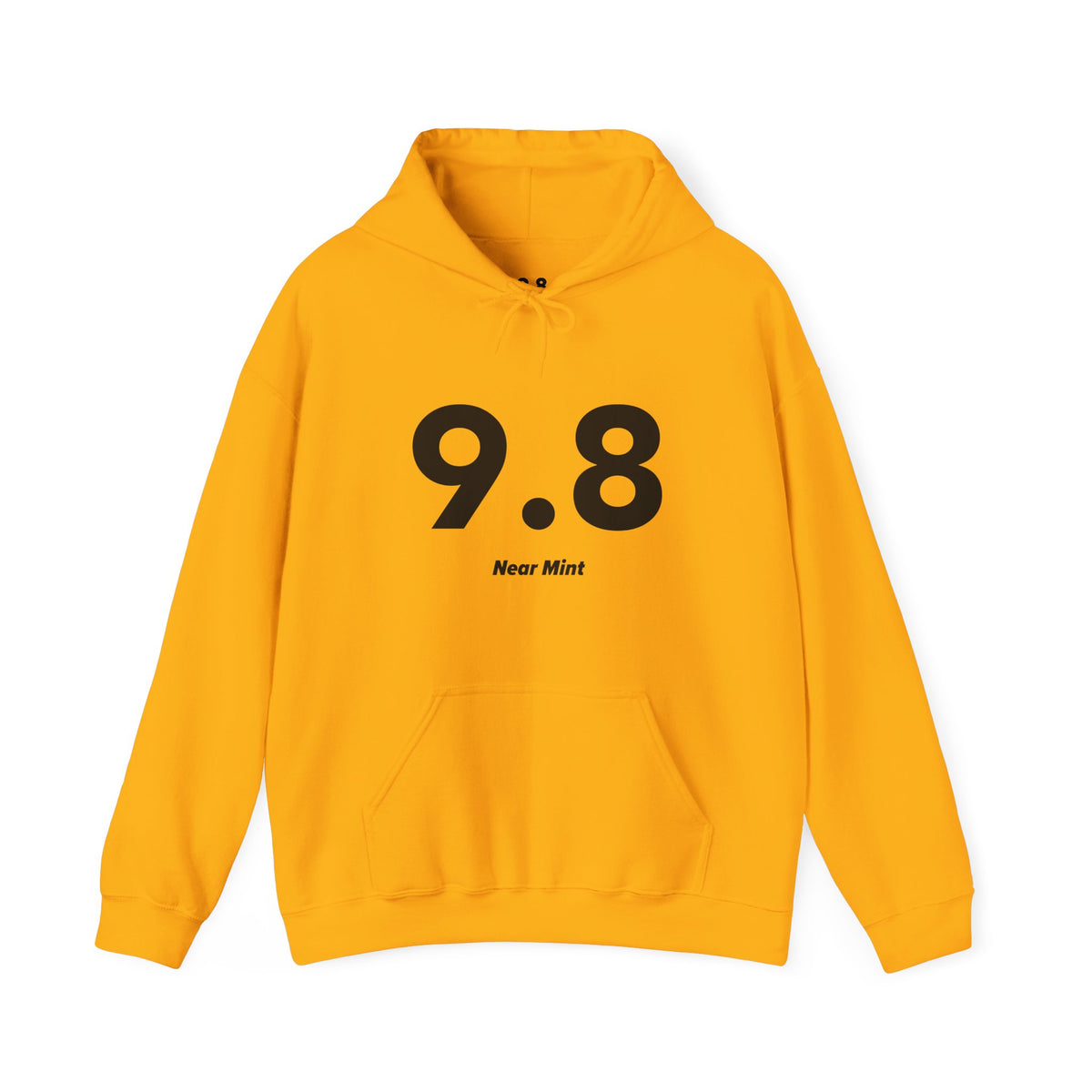 9.8 Near Mint - Unisex Hoodie - Full Chest - Black Text