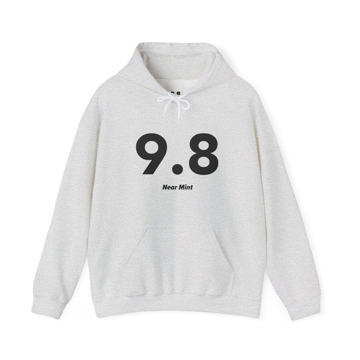 9.8 Near Mint - Unisex Hoodie - Full Chest - Black Text