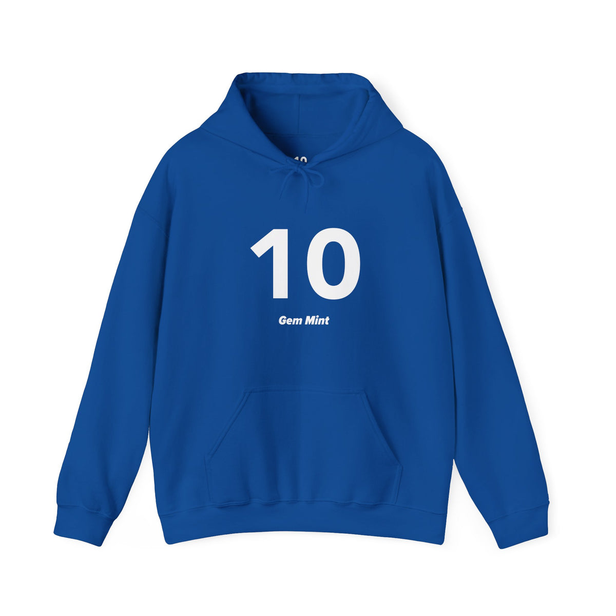 10 Gem Mint - Unisex Hoodie - Full Chest - White Text