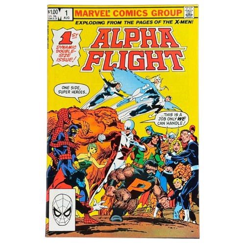Alpha Flight #1 – 1st Puck & Marrina / Team Premiere Issue – VF – 1983 (Marvel)