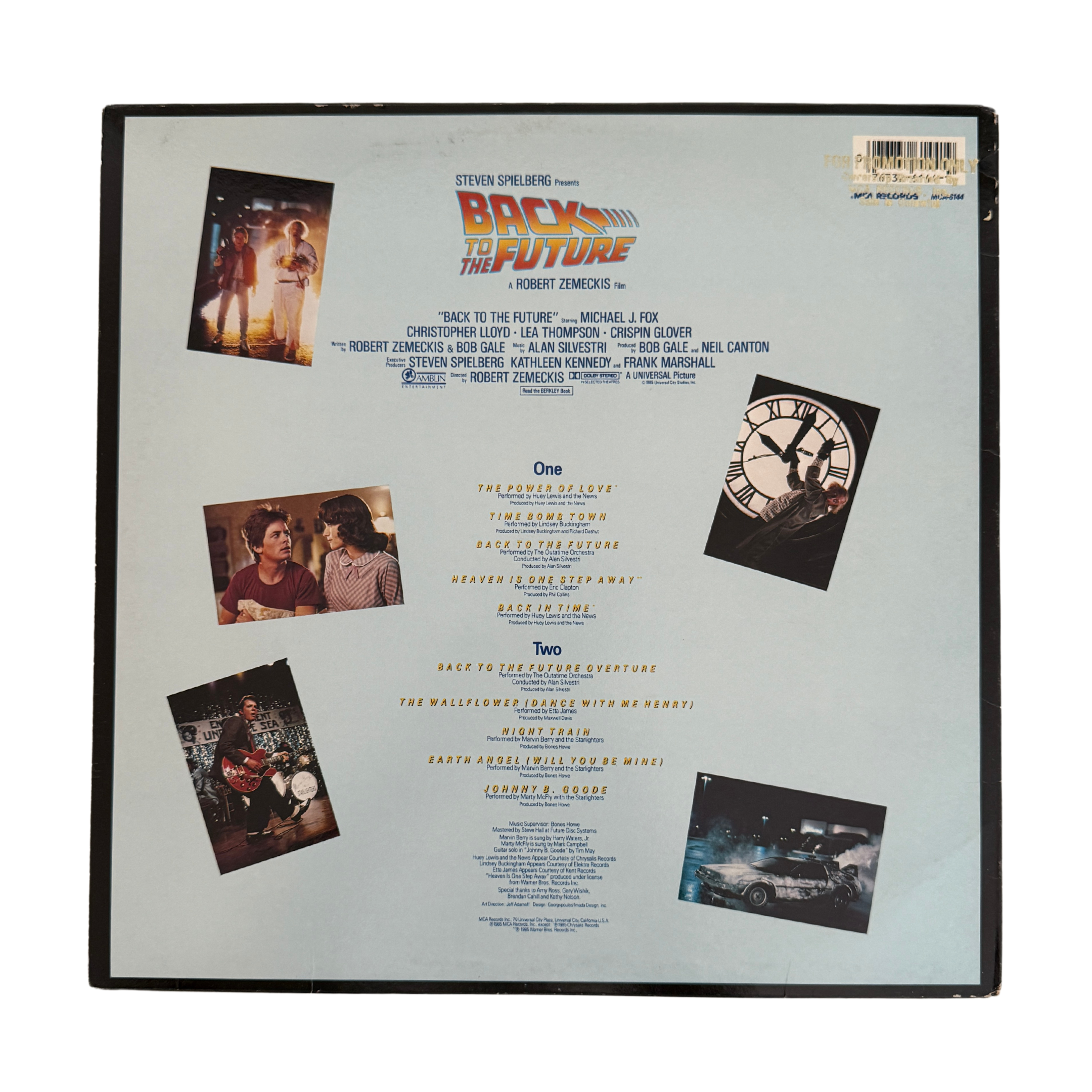 Back to the Future 'Promotional' Soundtrack 1985 - Vinyl LP Record - Used (Collectible)