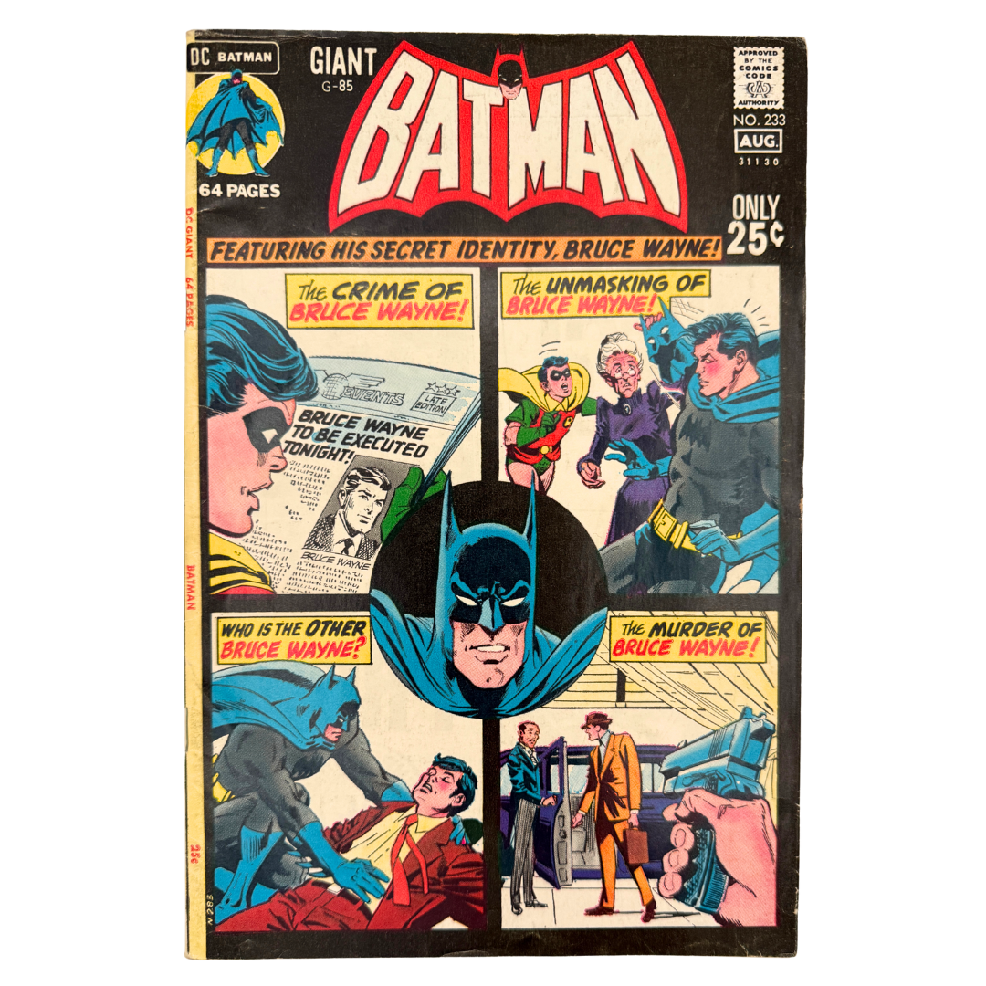 Batman #233 – FN (6.0) – 64-Page Giant – Secrets of Bruce Wayne! – DC Comics (1971)