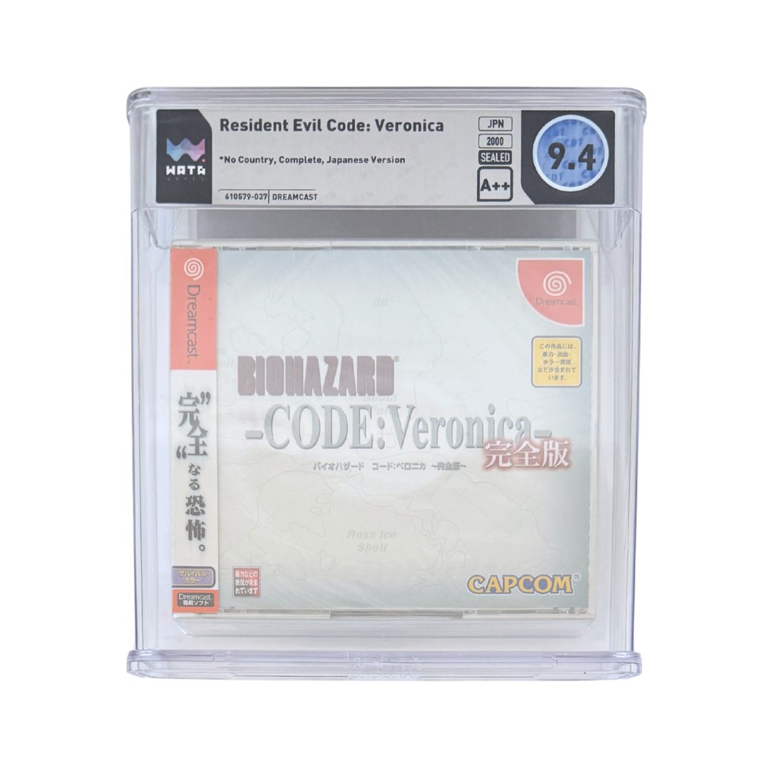 Biohazard Code: Veronica – Dreamcast – WATA 9.4 A++ – Sealed – Japan – 2000 (Capcom)