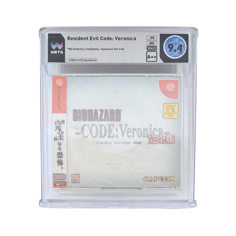 Biohazard Code: Veronica – Dreamcast – WATA 9.4 A++ – Sealed – Japan – 2000 (Capcom)