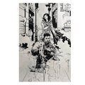 Blade Runner Tokyo Nexus (2024 Titan) #1G Black & White Inks Virgin Cover