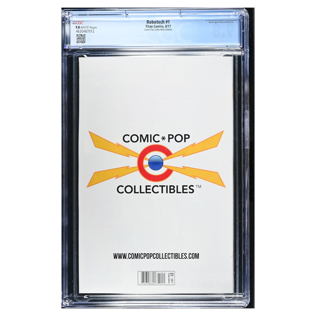 Robotech #1 – CGC 9.8 White Pages  – Comic Pop Variant - 2017 - (Titan)