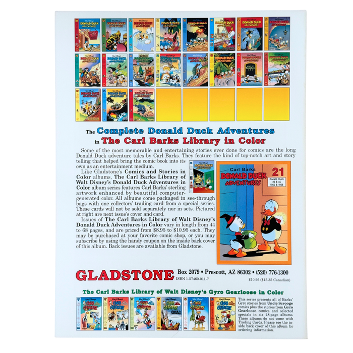 Carl Barks Library: Donald Duck Adventures #20 – NM – 1995 (Gladstone)