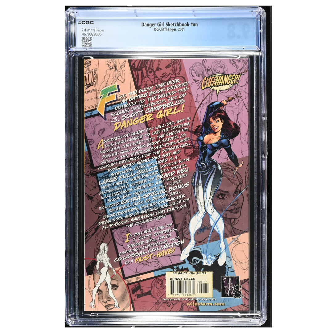 Danger Girl Sketchbook SC #1 - 1st Print – CGC 9.8 – 2001 (DC/Cliffhanger)