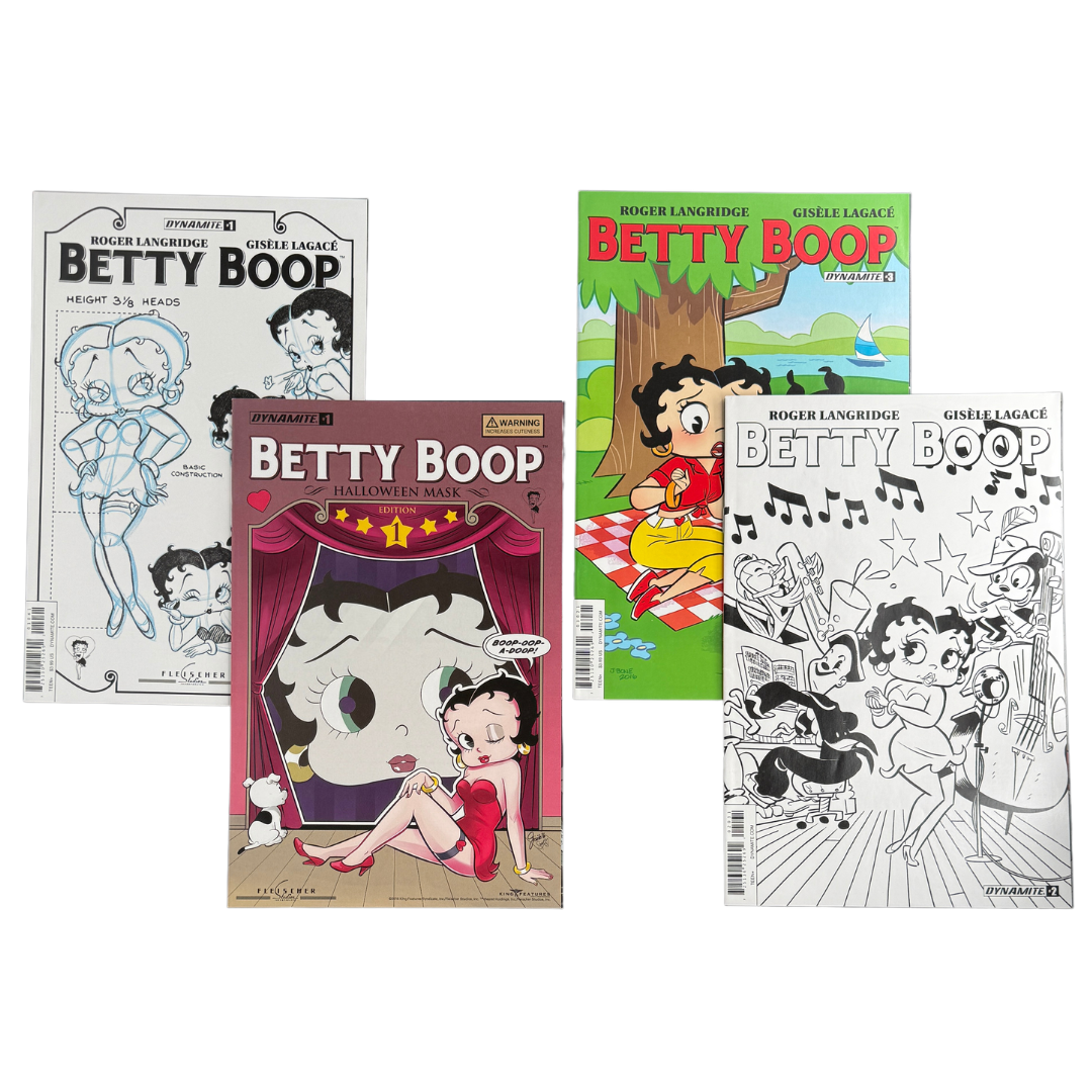 ChronoSet: Betty Boop – #1, #1 B&W, #2 B&W 1:15, #3B – NM – 2016 (Dynamite)