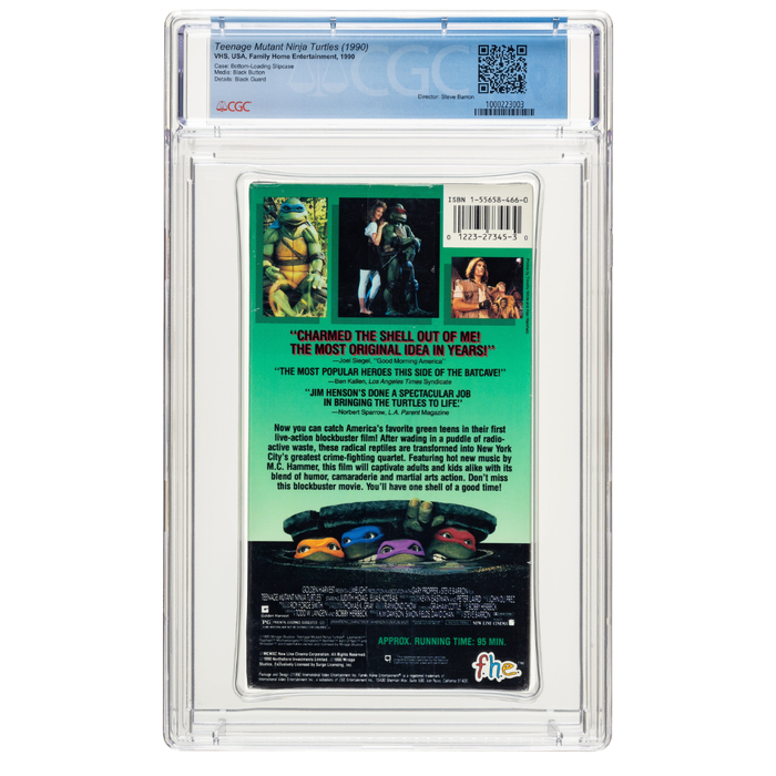 Teenage Mutant Ninja Turtles: The Movie – VHS – CGC 9.2 A+ – Factory Sealed – 1990 (FHE)