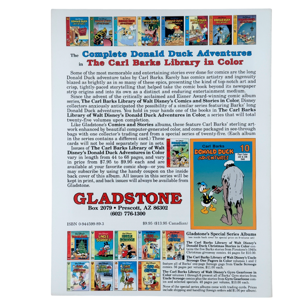 Carl Barks Library: Donald Duck Adventures #9 – NM – 1995 (Gladstone)