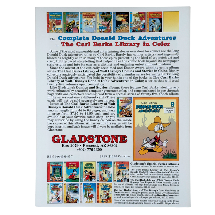 Carl Barks Library: Donald Duck Adventures #8 – NM – 1994 (Gladstone)