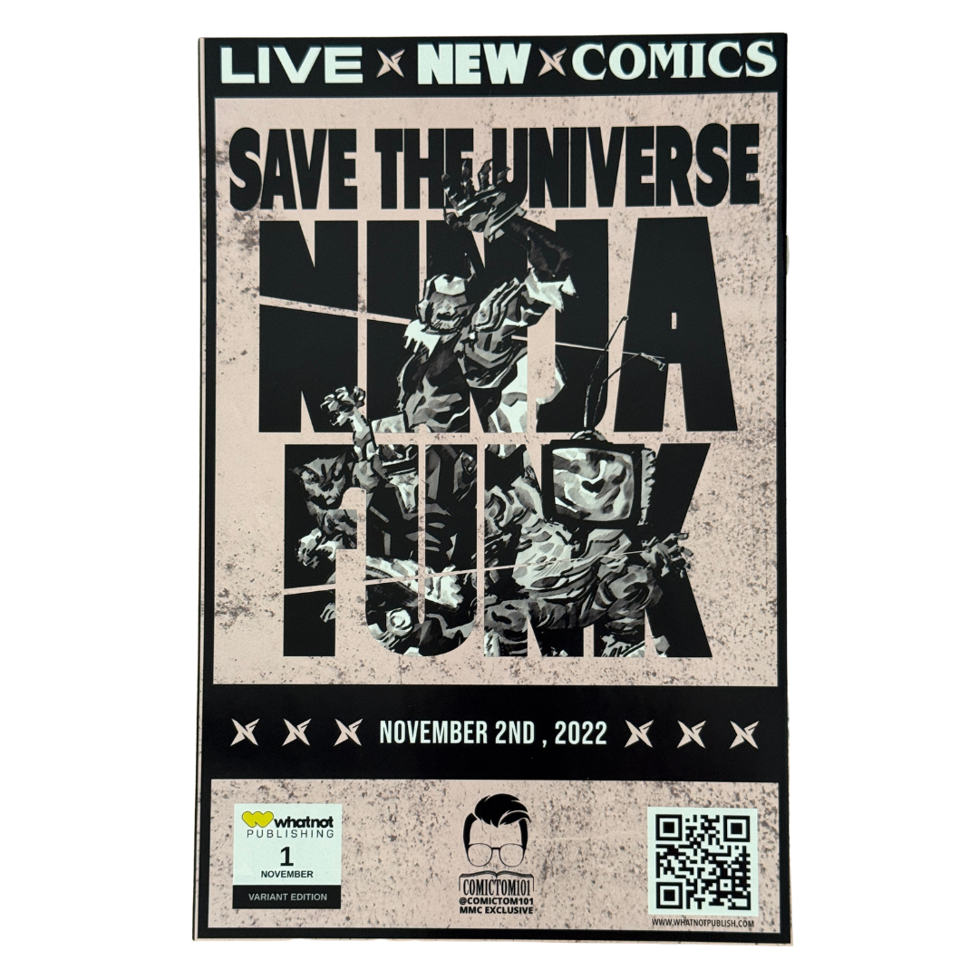 Ninja Funk #1 – NM – David Mack Exclusive Variant – Signed & Remarqued by Steve Schuitt – 2022 (Whatnot Publishing)