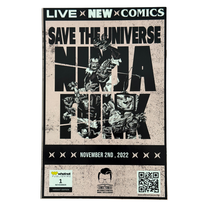 Ninja Funk #1 – NM – David Mack Exclusive Variant – Signed & Remarqued by Steve Schuitt – 2022 (Whatnot Publishing)