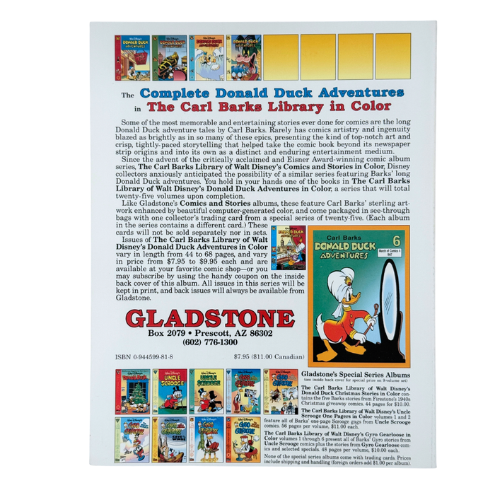Carl Barks Library: Donald Duck Adventures #5 – NM – 1994 (Gladstone)