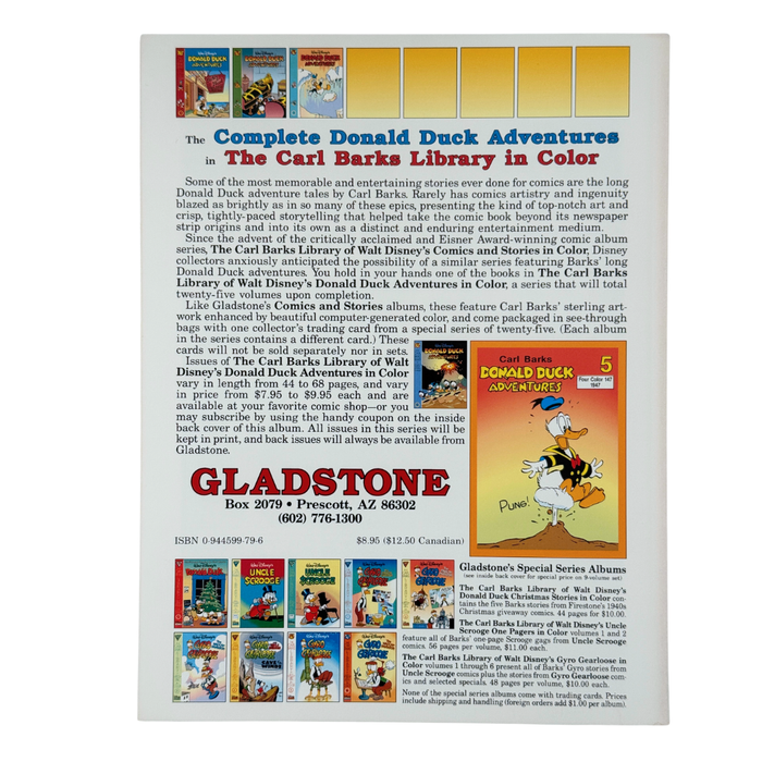 Carl Barks Library: Donald Duck Adventures #4 – NM – 1994 (Gladstone)