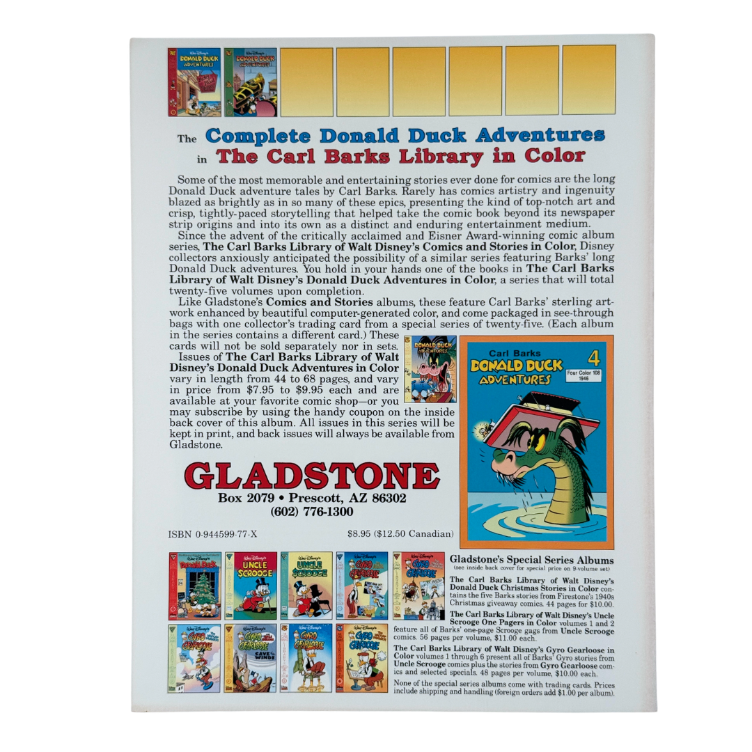 Carl Barks Library: Donald Duck Adventures #3 – NM – 1994 (Gladstone)