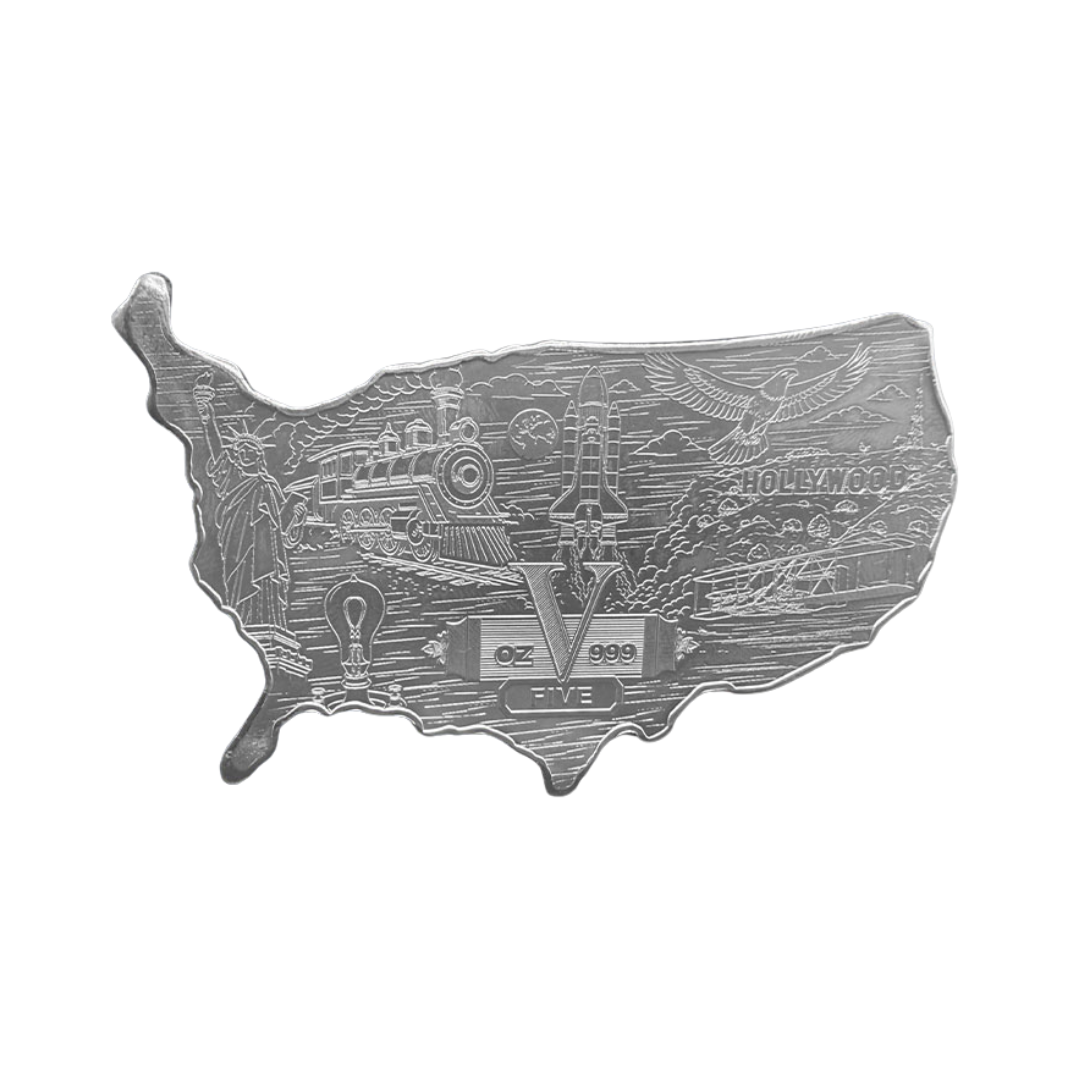 5 oz USA 250th Anniversary Silver Bar – Brand New