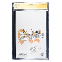Zootopia #1 – CGC 9.8 – Signed, Sketched & Cut-Out Artwork by Eleyndra & Christopher Whitehead – 2025 (Dynamite)
