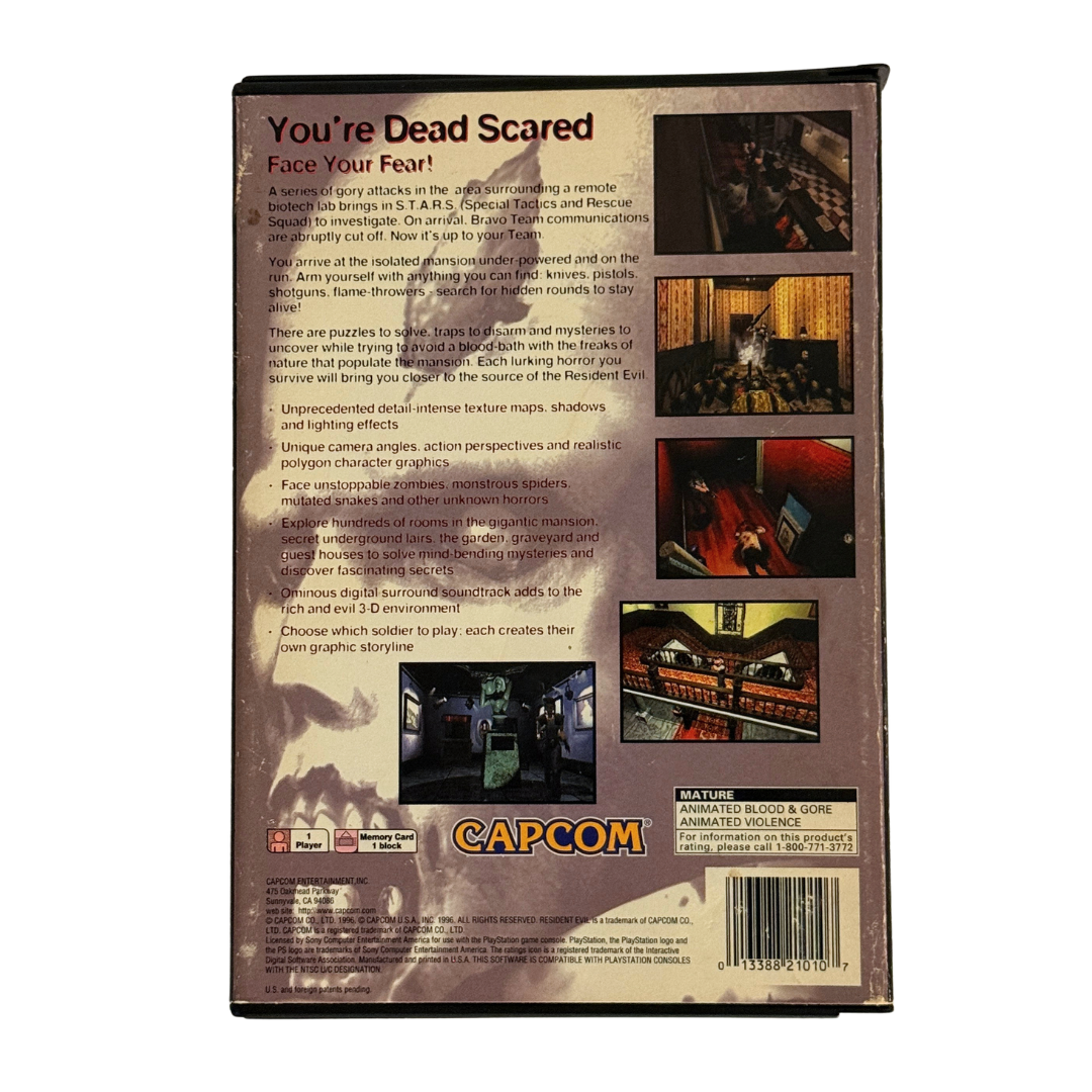 Resident Evil – PS1 – Long Box – CIB – Heavy Wear – NTSC (US/Canada)