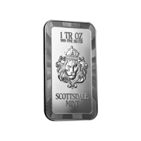 2026 Dragon Lièyàn Blazing Fire – 1 oz .999 Fine Silver Colorized Bar – Scottsdale Mint – Brand New