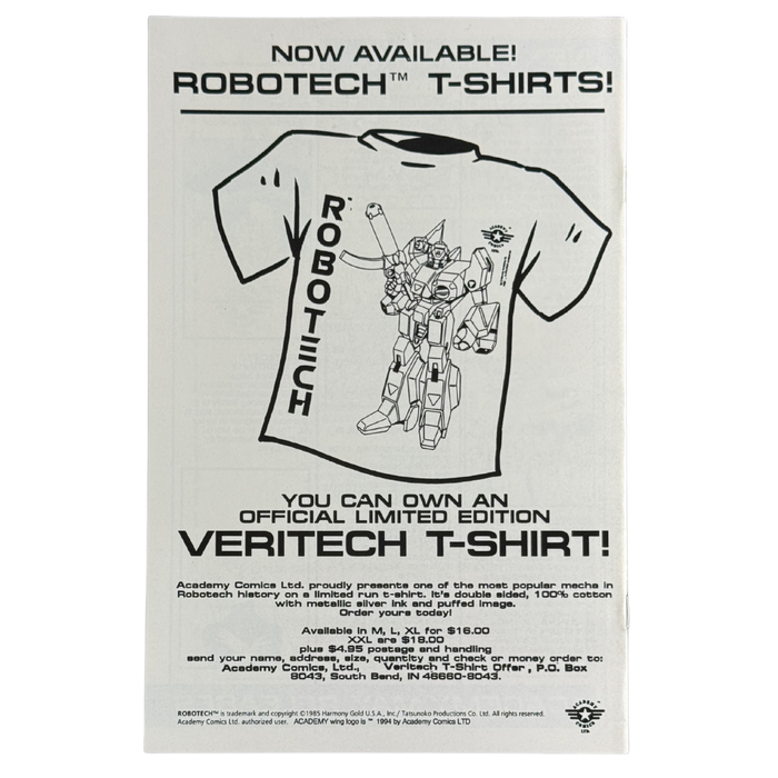 Robotech II: The Sentinels Book 3 #18 – VF/NM – 1995 (Eternity/Academy)