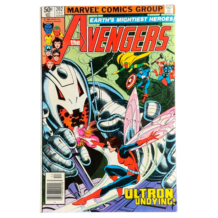 Avengers #202 – Newsstand Edition – Ultron Finale – VF – 1980 (Marvel)