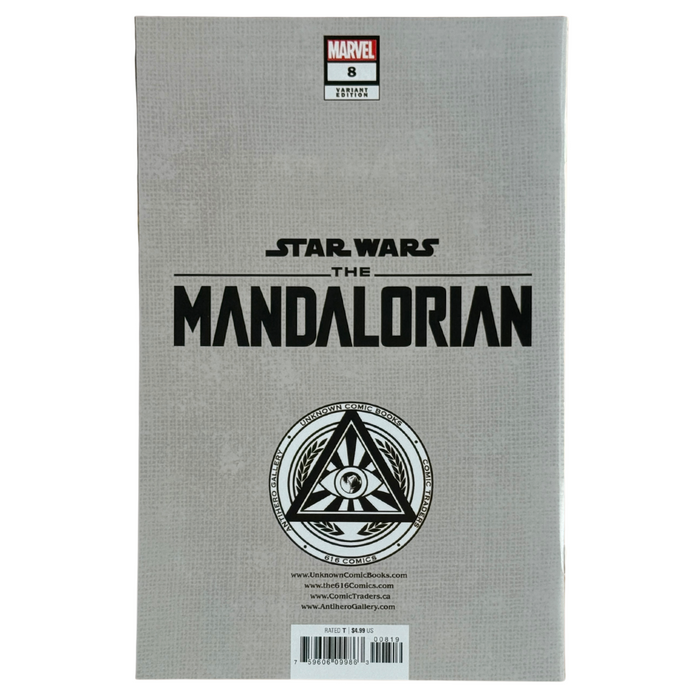 Star Wars: The Mandalorian #8 – Signed by Tyler Kirkham – Virgin Variant – NM w/COA – 2023 (Marvel Comics)